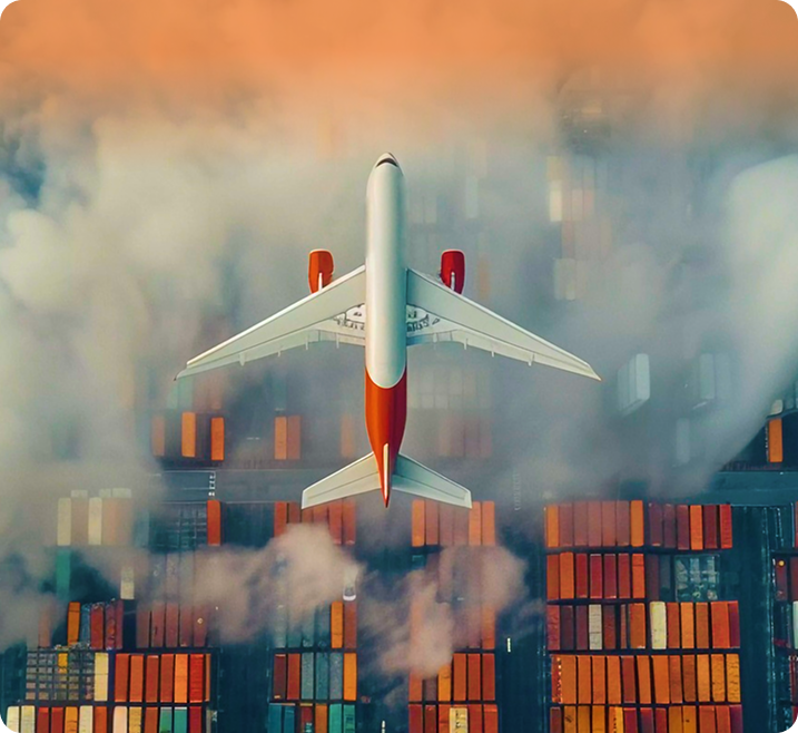 Cargo shipping with airplane